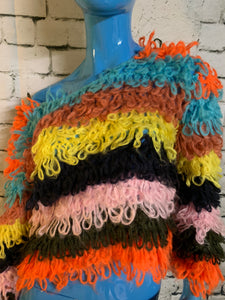 Shaggy Multi-color  Sweater