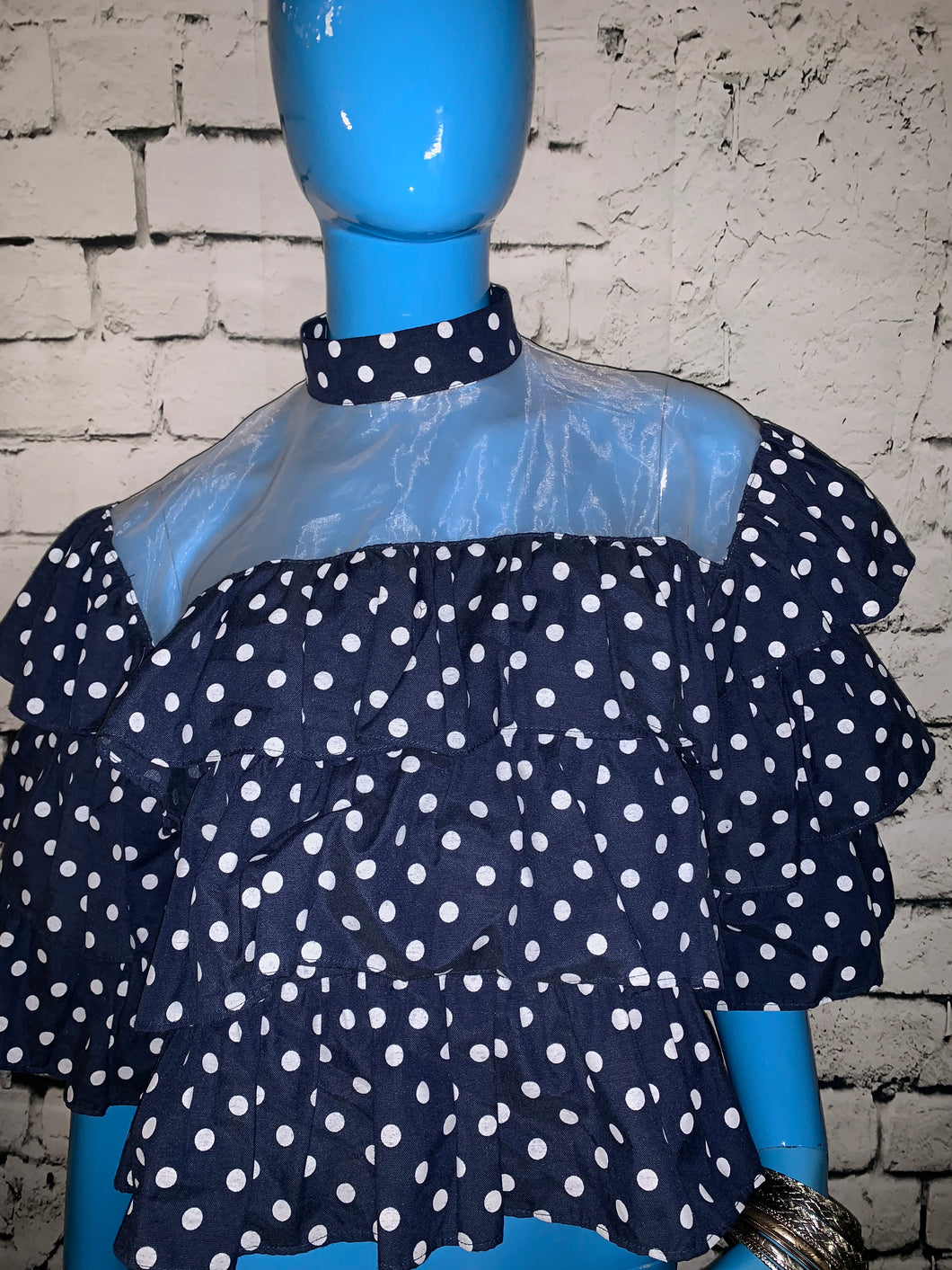 Dipped in Dots Ruffle Top