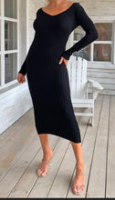 Load image into Gallery viewer, Knit Dress dress (Black)